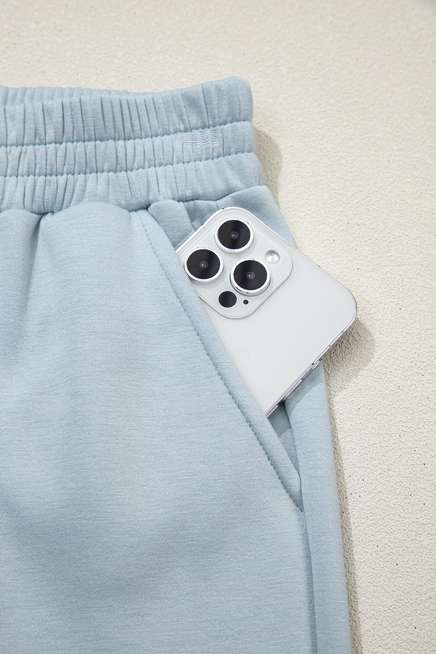 Half Zip Polo Tee Casual Trousers Co-ord Set