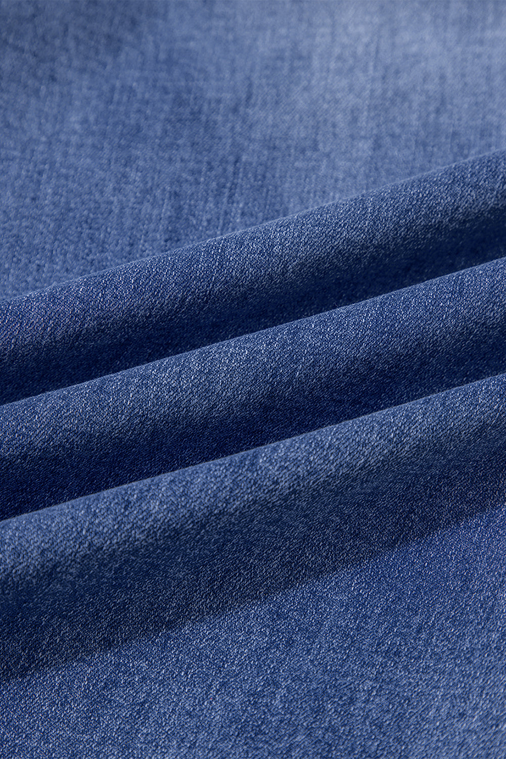 Beau Blue Tailored Center Seam Detail Straight Loose High Rise Jeans eAura