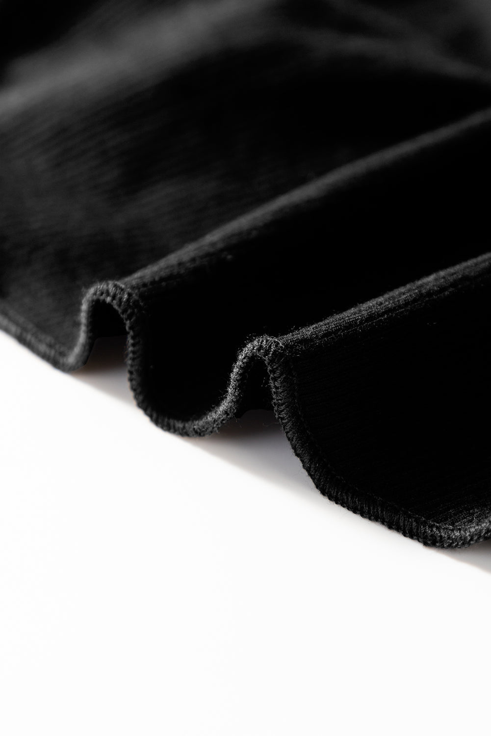 Black A-line Draped High Waist Phone Pocket Lined Skort eAura