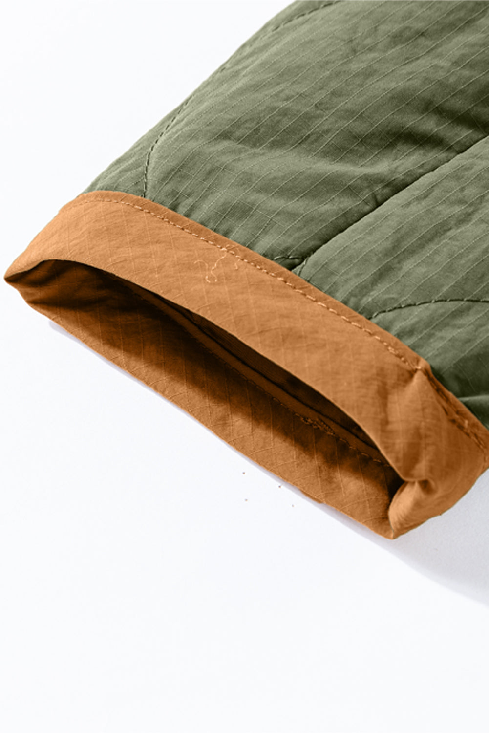 Green Stitching Quilted Drawstring Jacket Beagle Boutique Fashion Outlet