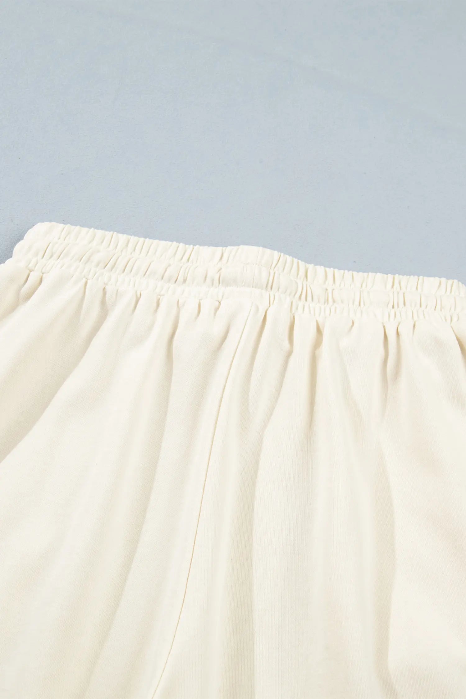 White Summer Color-Blocked Star Patchwork Pants
