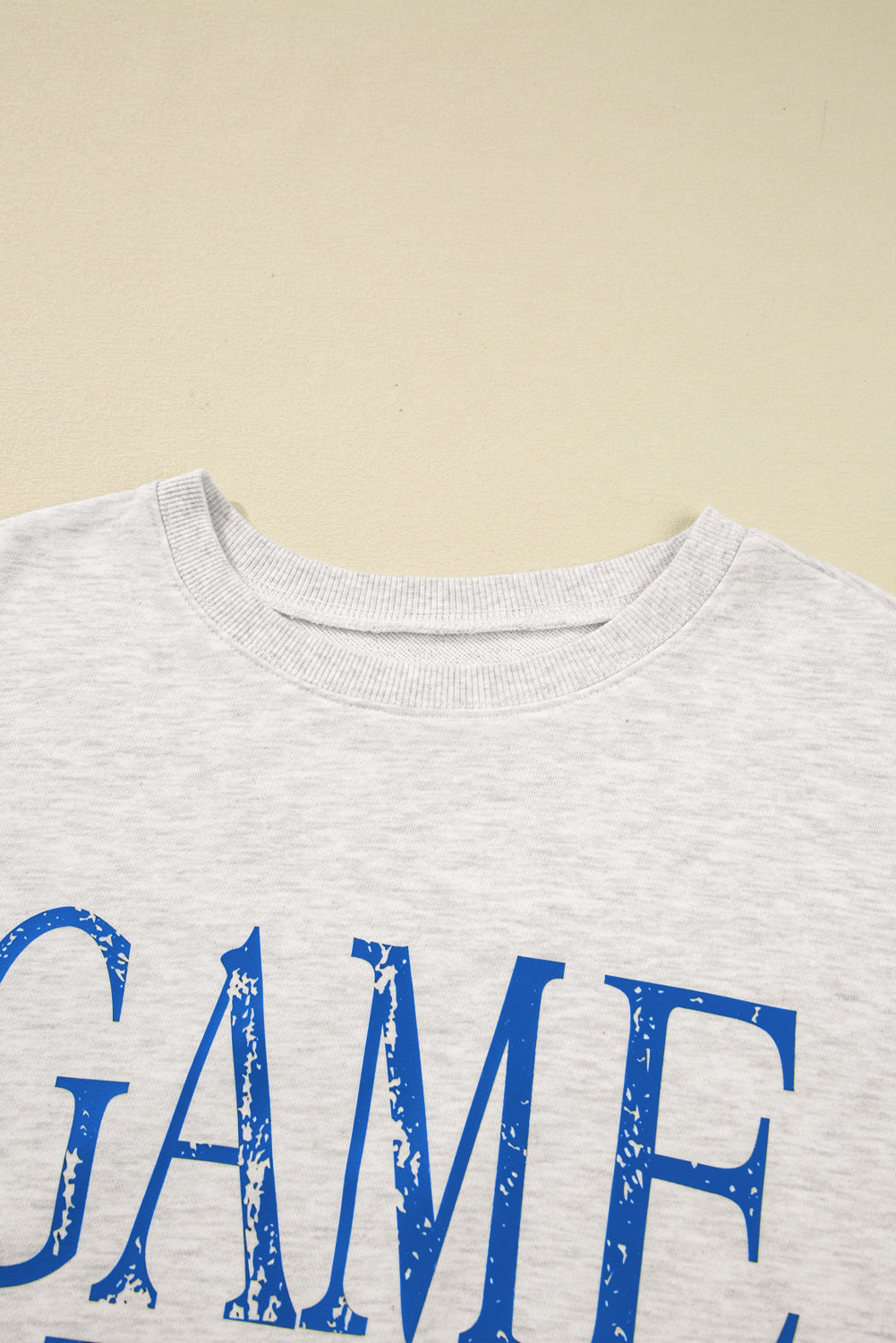 Vintage Washed GAME DAY Graphic Baggy Sweatshirt - eAura