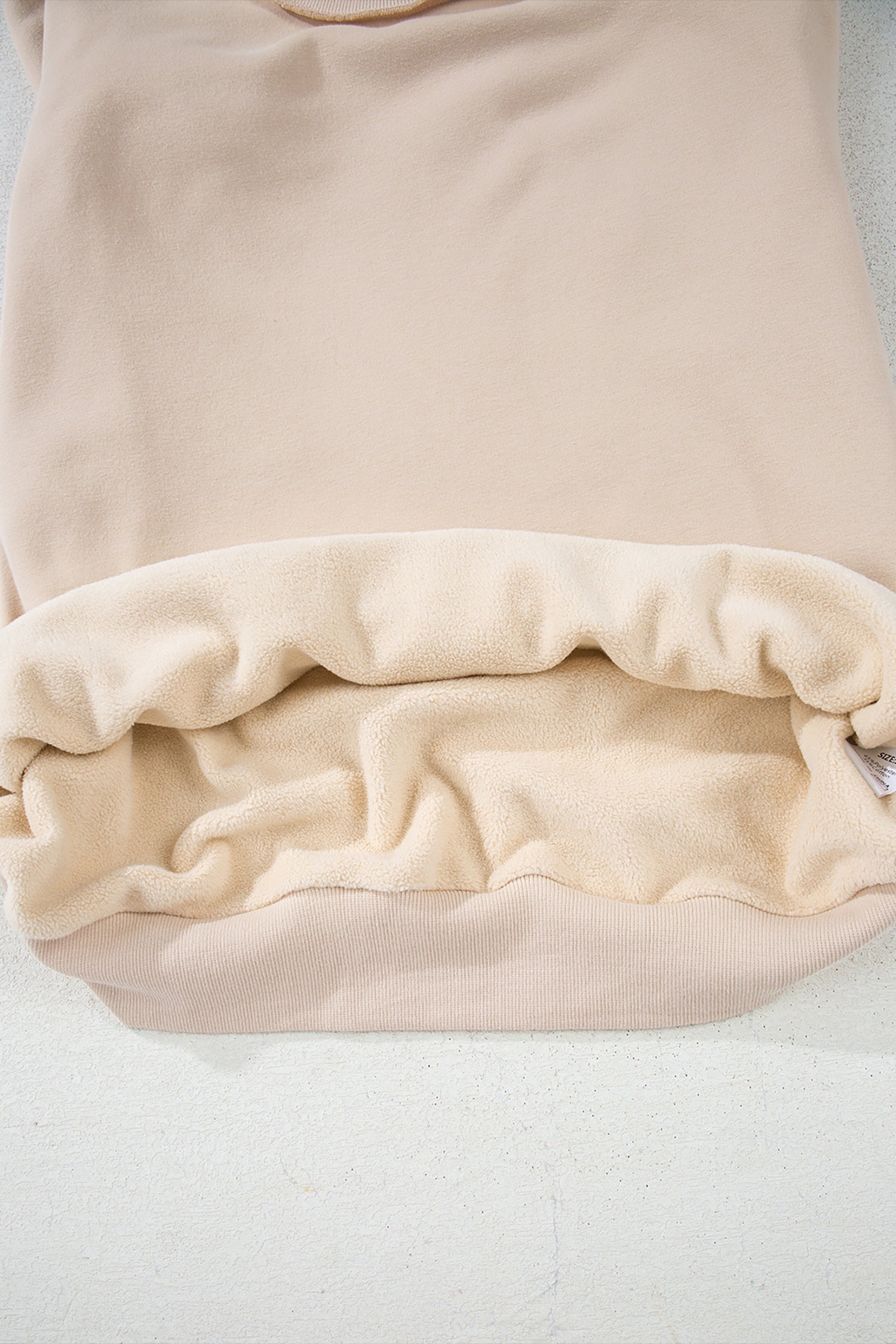 Carrot Oversize Drop Shoulder Reversible Mock Neck Sweatshirt – Orange
