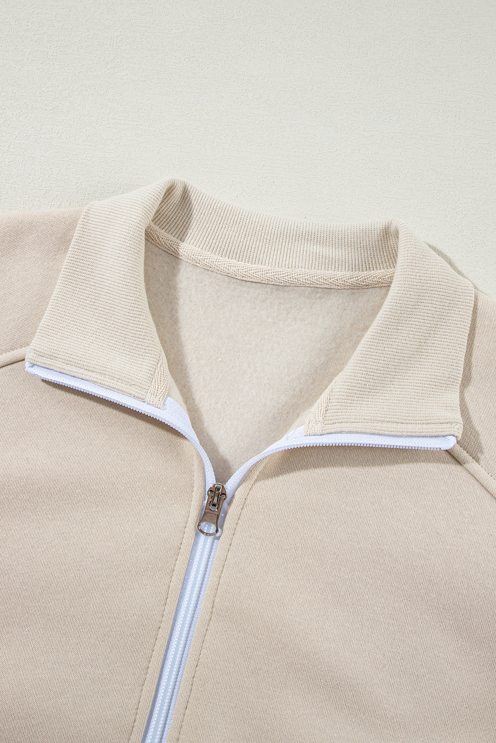 Drop Shoulder Zip Up Jacket Drawstring Joggers Co-ord Set - eAura