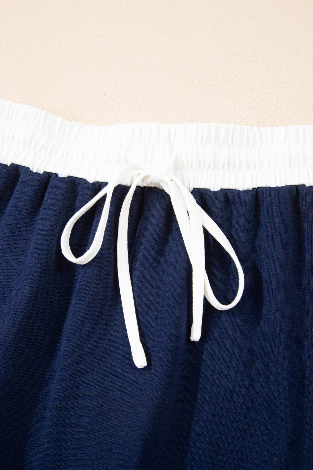 Varsity Stripe Detail Drop Shoulder Pullover Mini Skort Co-ord Set