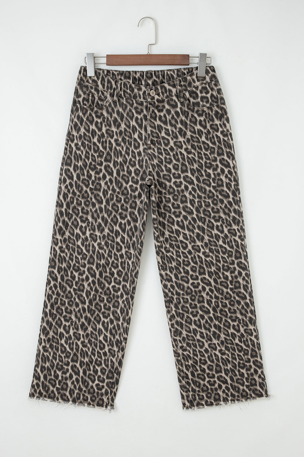 Leopard Straight Loose Leg Jeans - eAura