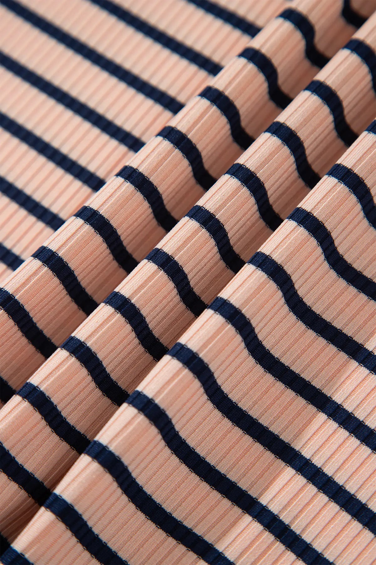 Striped Colourblock V Neck Long Sleeve Plus Size Set – Pink Stripe