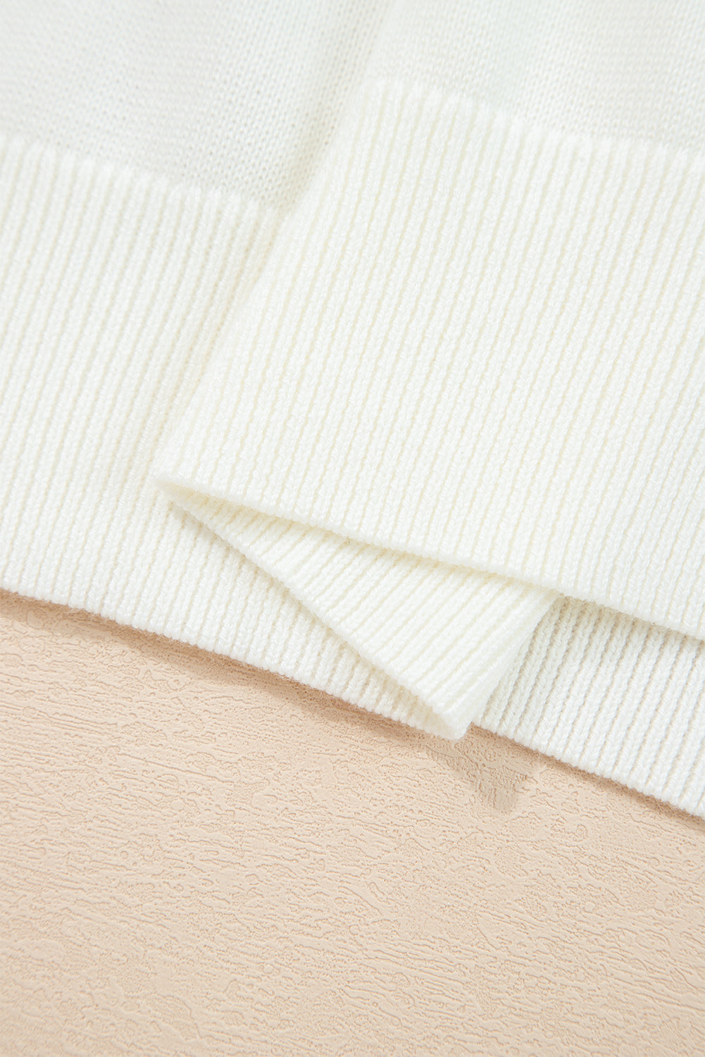 White Sequined GAME DAY Graphic Round Neck Sweater eAura