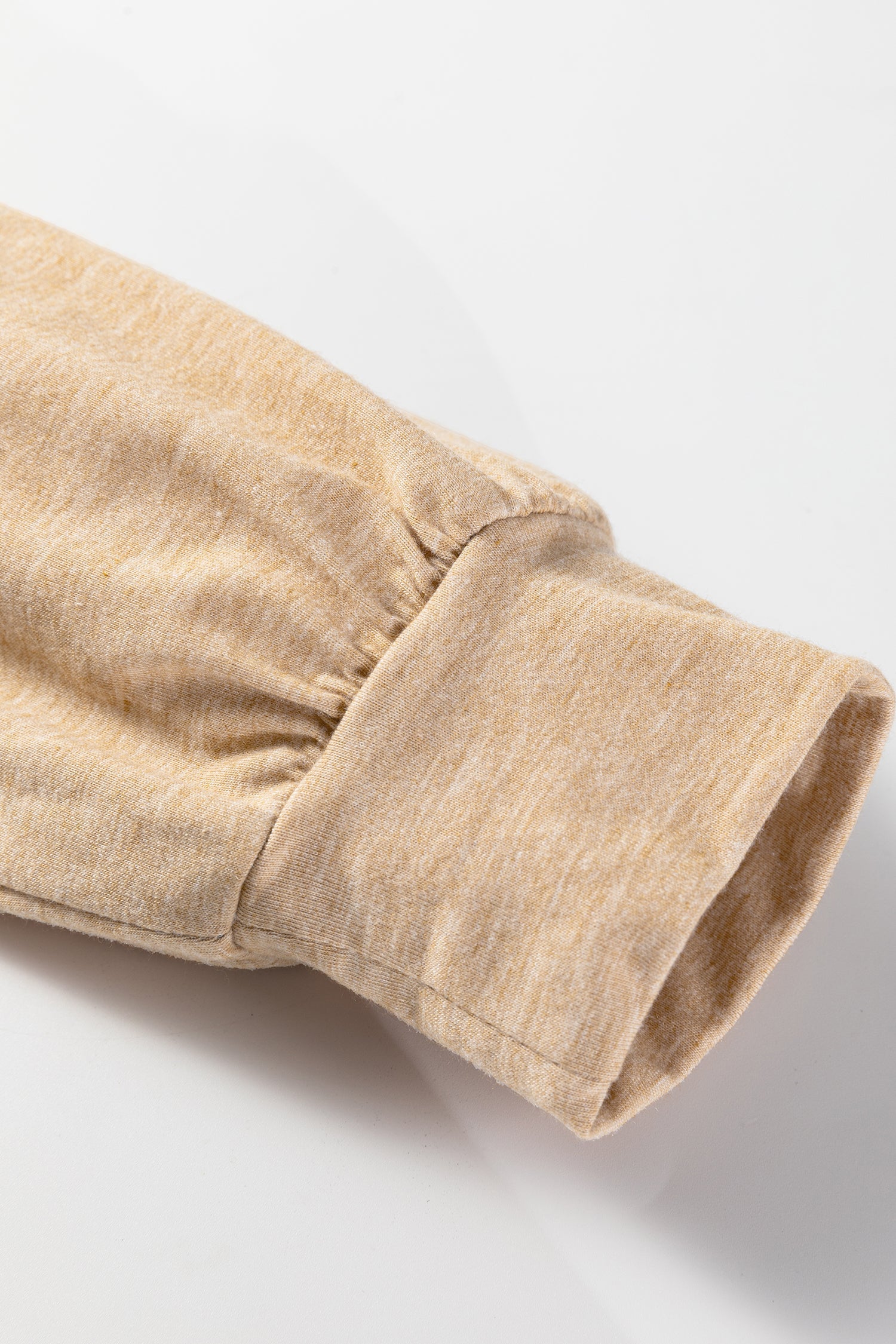 Exposed Stitching Colour-block V-Neck Long Sleeve Top - eAura