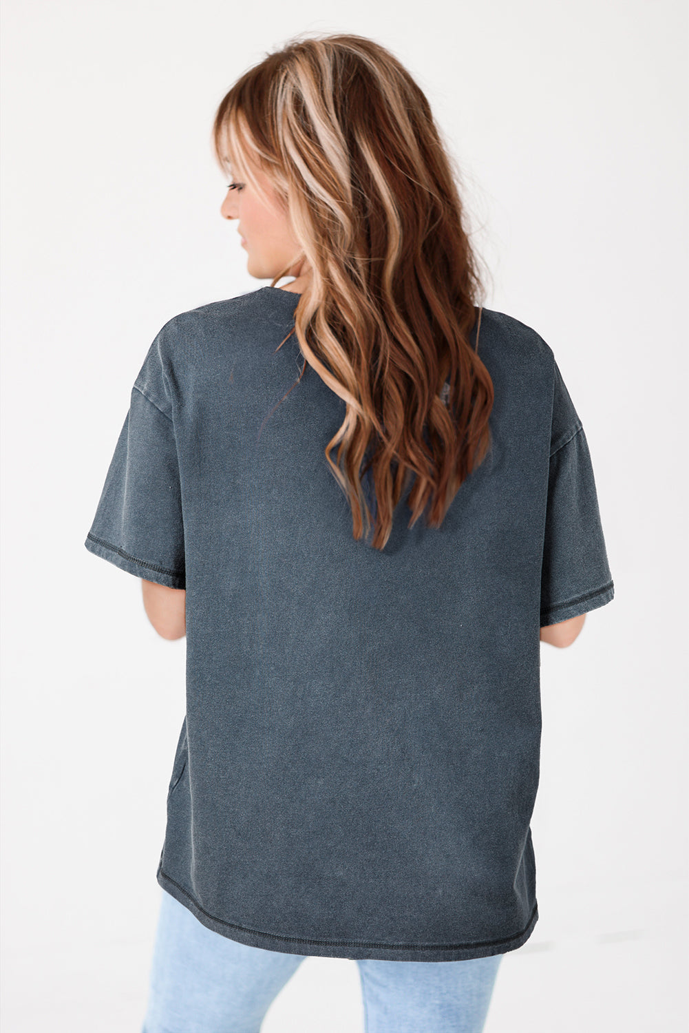 High-Rise Western Cowboy Boots Graphic Tee eAura