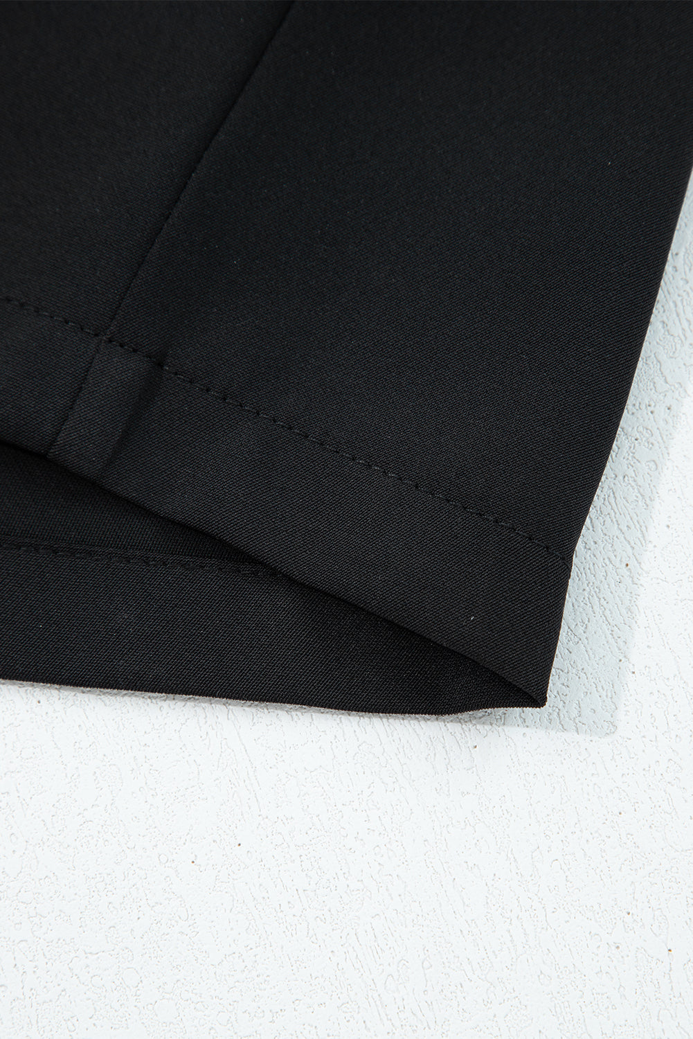 Pleated Detail Elastic High Waist Straight Trousers - eAura