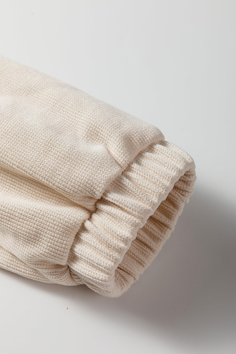 Textured Drop Shoulder Pullover Drawstring Shorts Co-ord Set - eAura