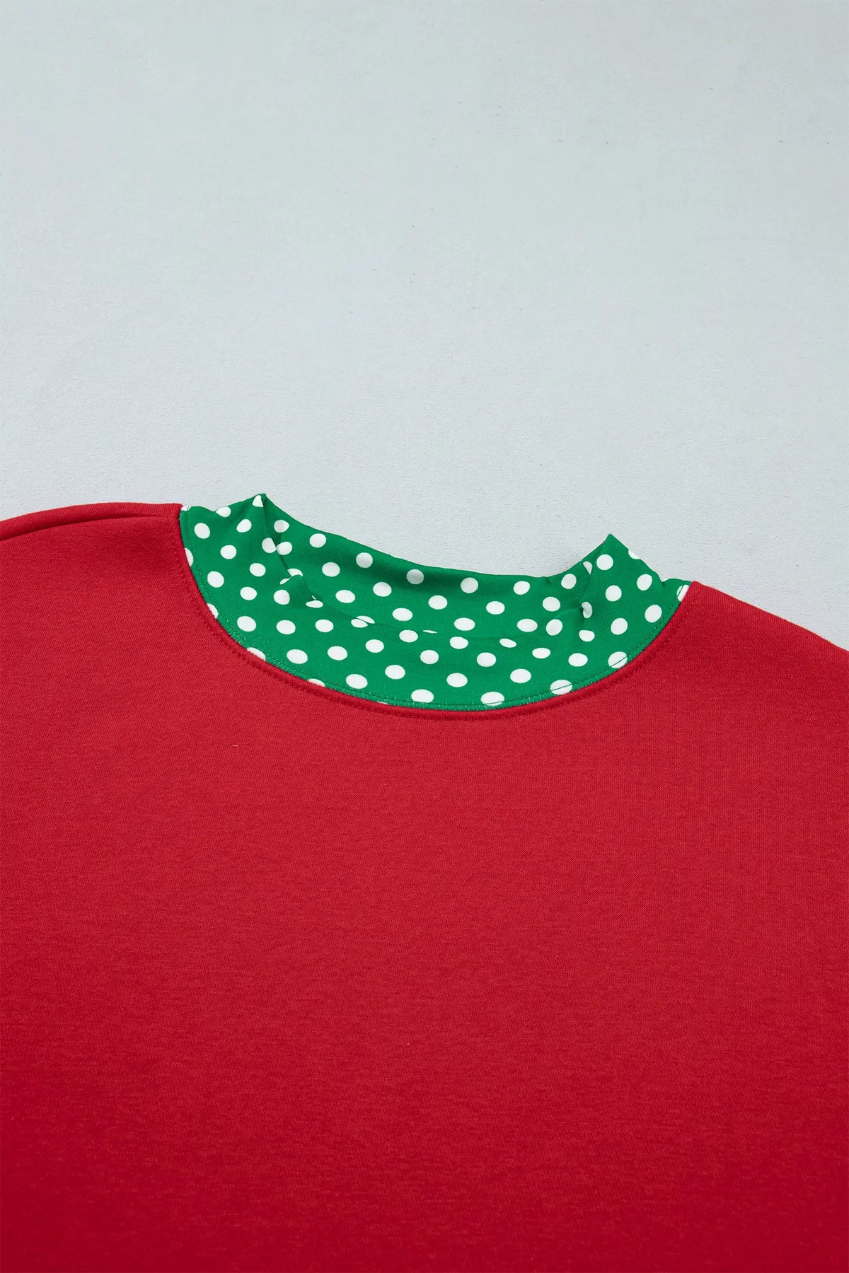 Gingham Trim Baggy Pullover 2pcs Short Set – Fiery Red