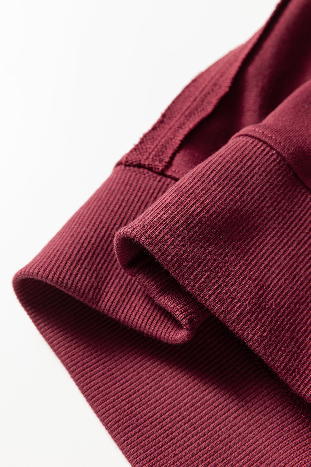 Colourblock Patchwork Sleeve Raw Seam Sweatshirt - eAura