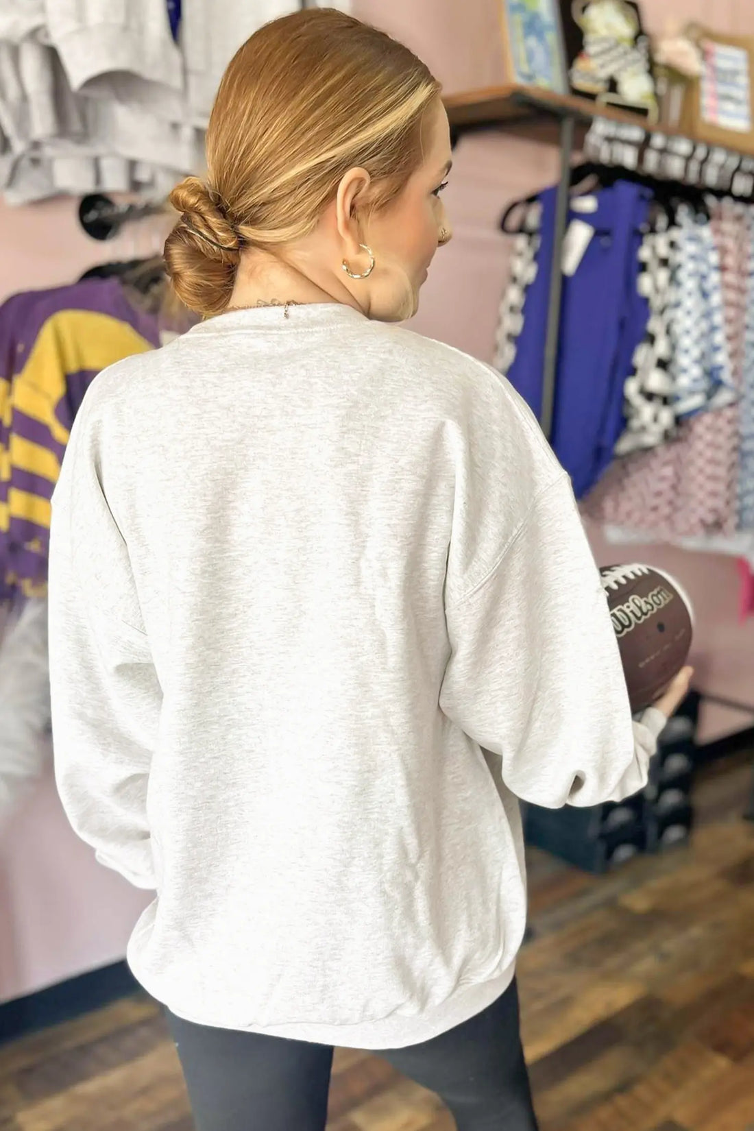 Solid Colour Zip Front Jacket Style Sweatshirt – Light Grey