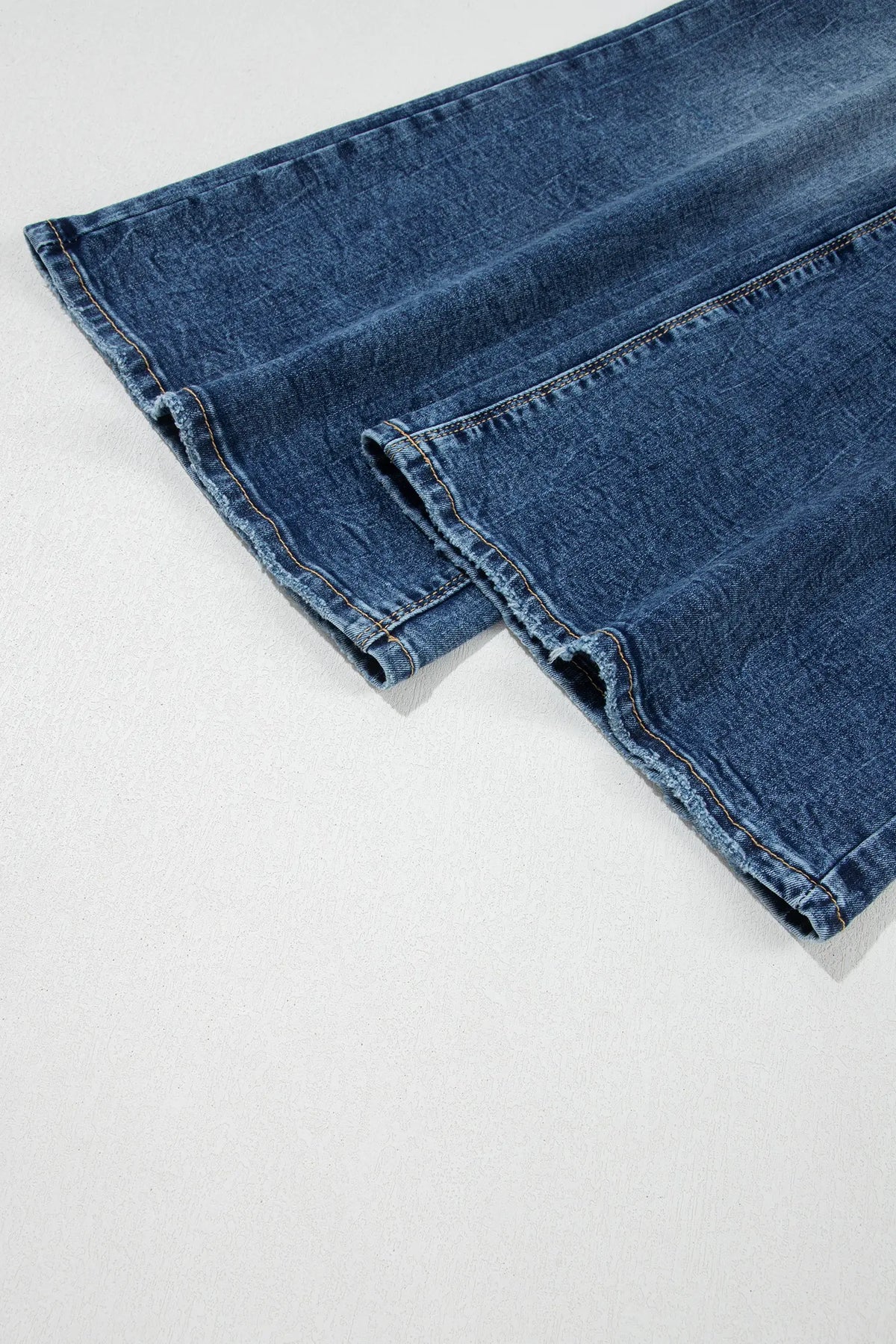 Acid Wash Pocket Detail Flare Jeans – Sail Blue