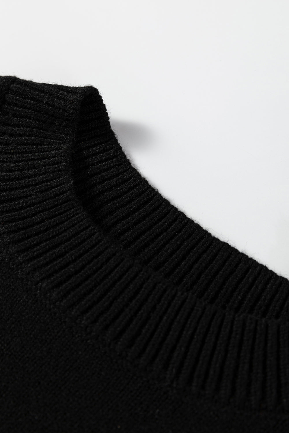 Crew Neck Drop Shoulder Sweater - eAura