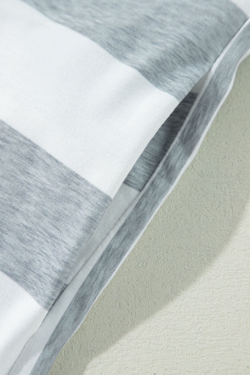 Grey Stripe Mixed Printed Short Sleeve Shift Mini T Shirt Dress eAura