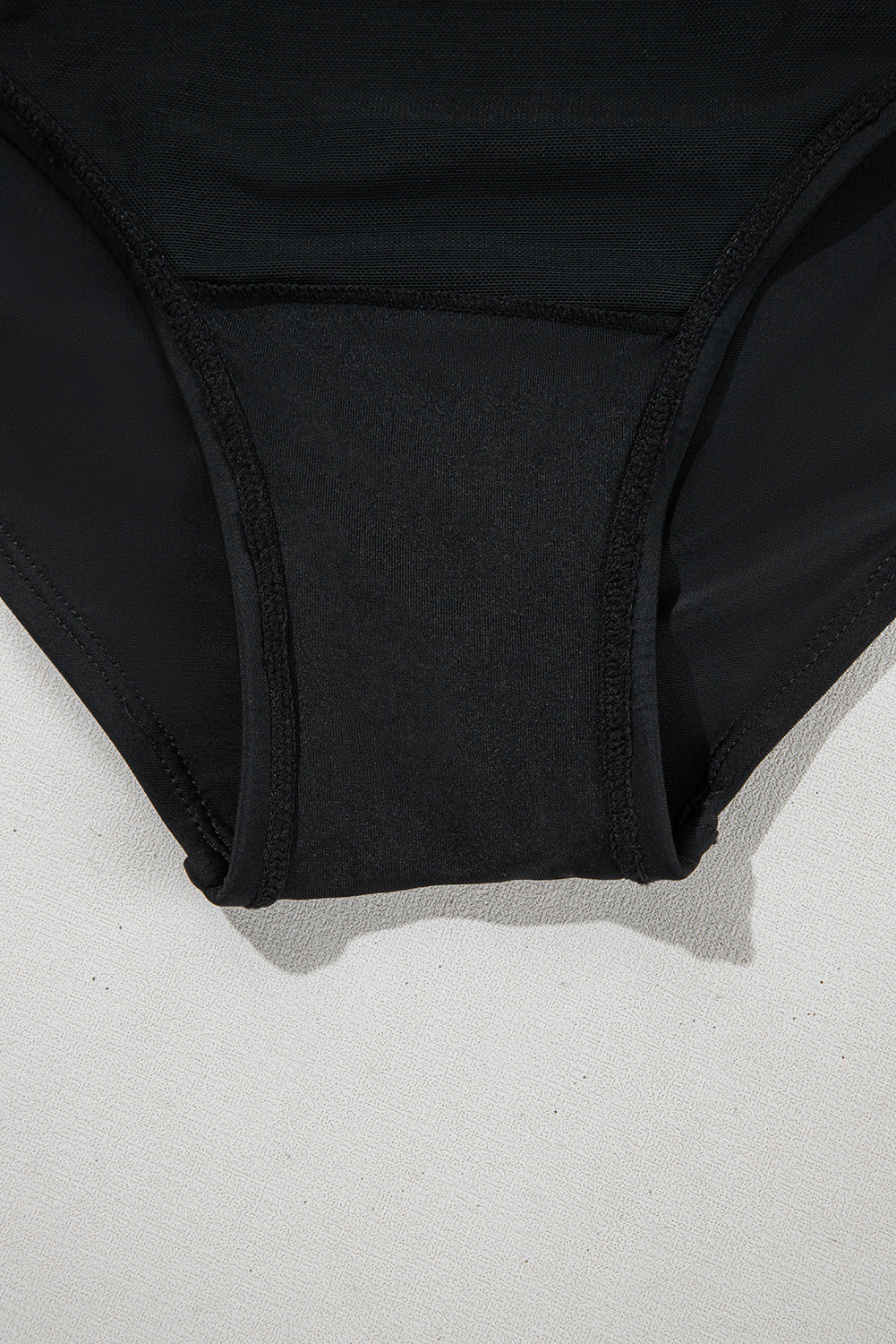 Black Square Neck Knot Plus Size One Piece Swimsuit BB Fashion Outlet