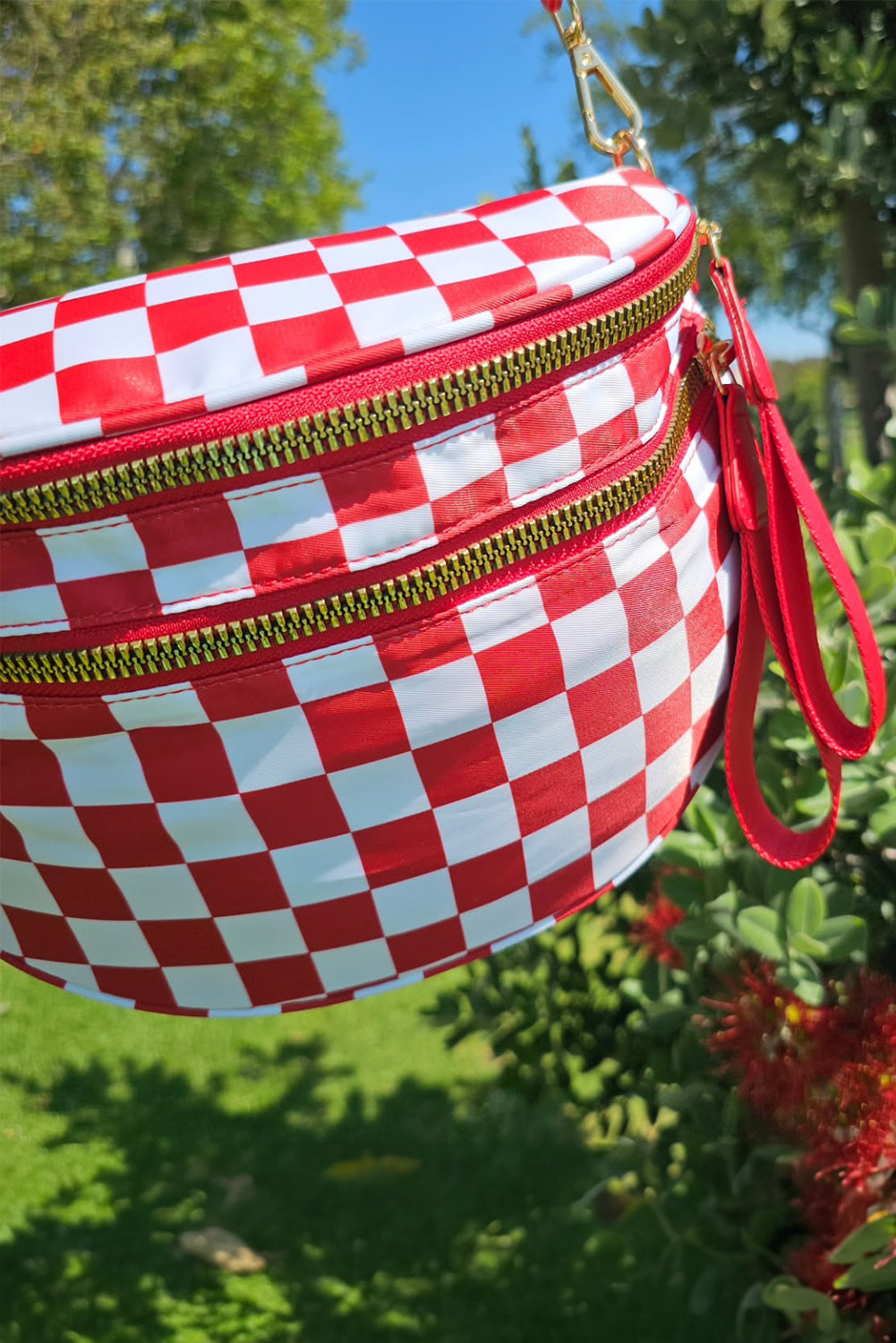Print Wide Strap Large Crossbody Bag