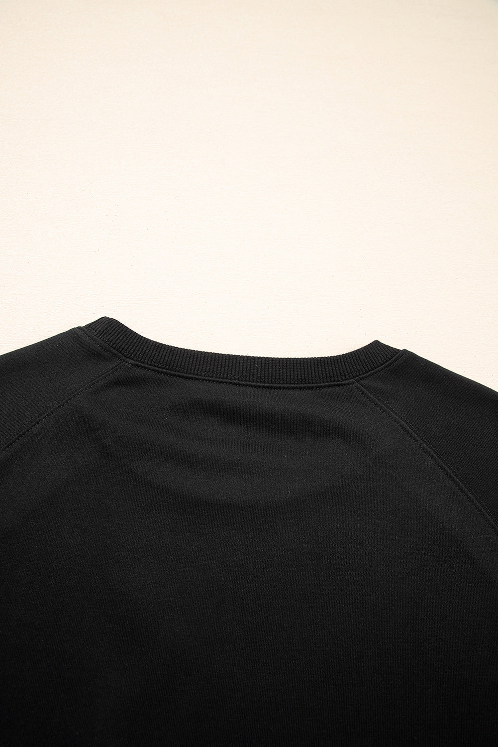 Black Varsity Spirit Striped 89 Graphic Casual Sweatshirt - eAura