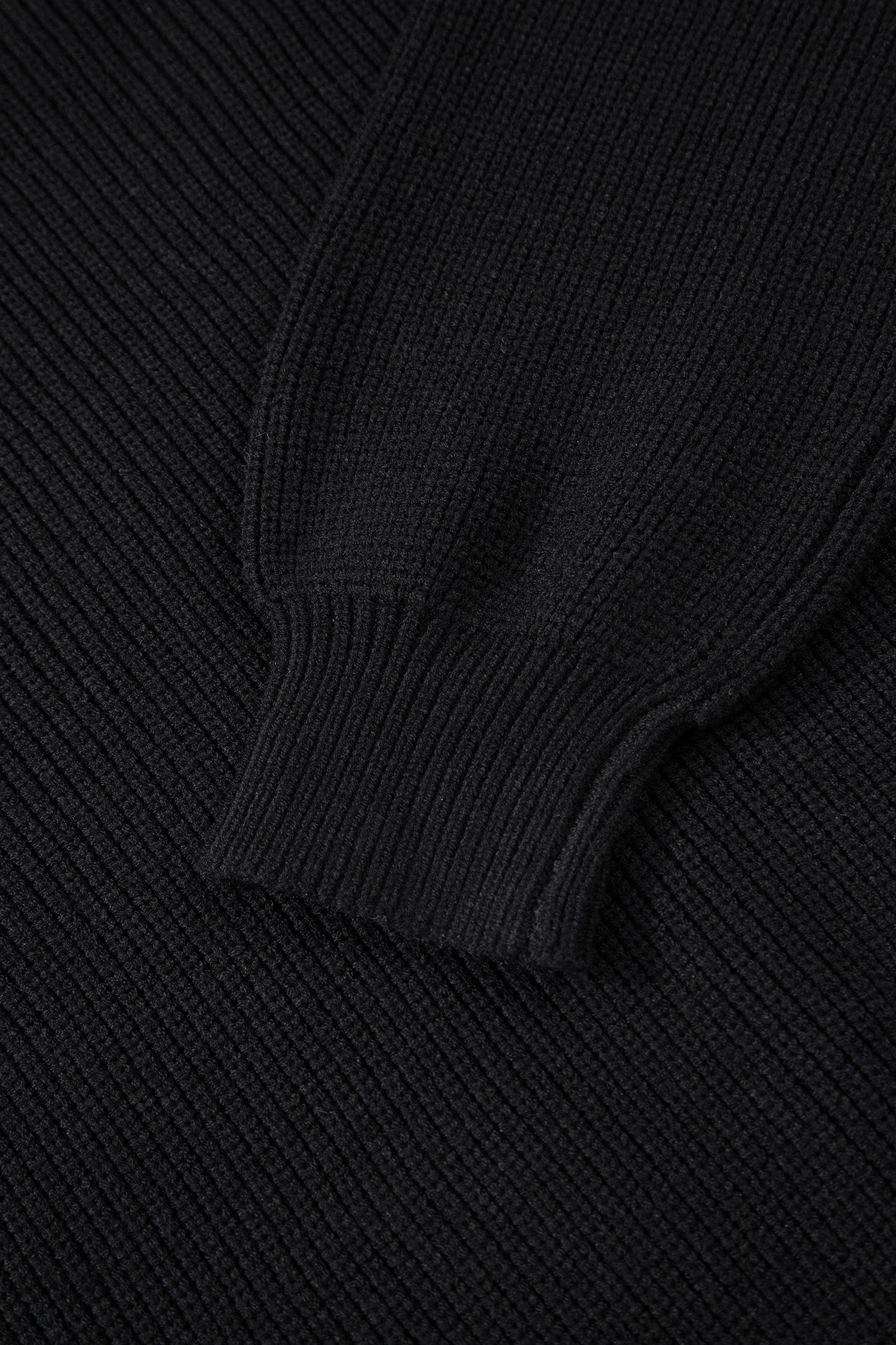 Rib Knit Ribbon Knot Backless Drop Shoulder Sweater