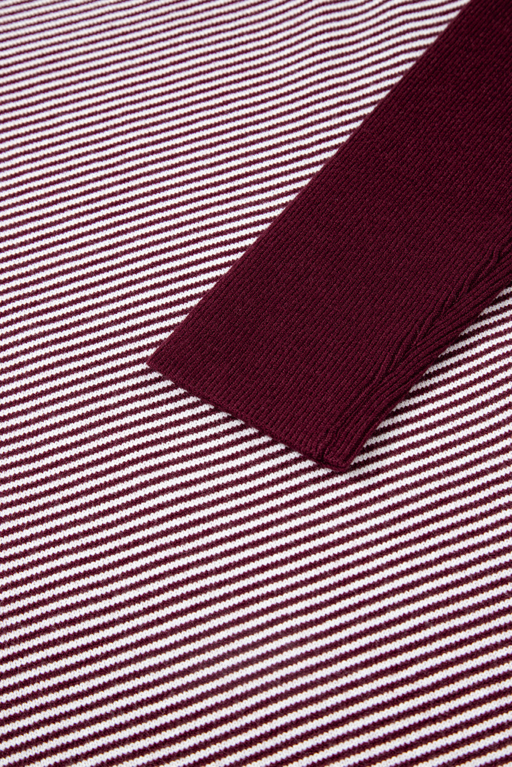 Striped Dolman Oversize Tunic Sweater - eAura