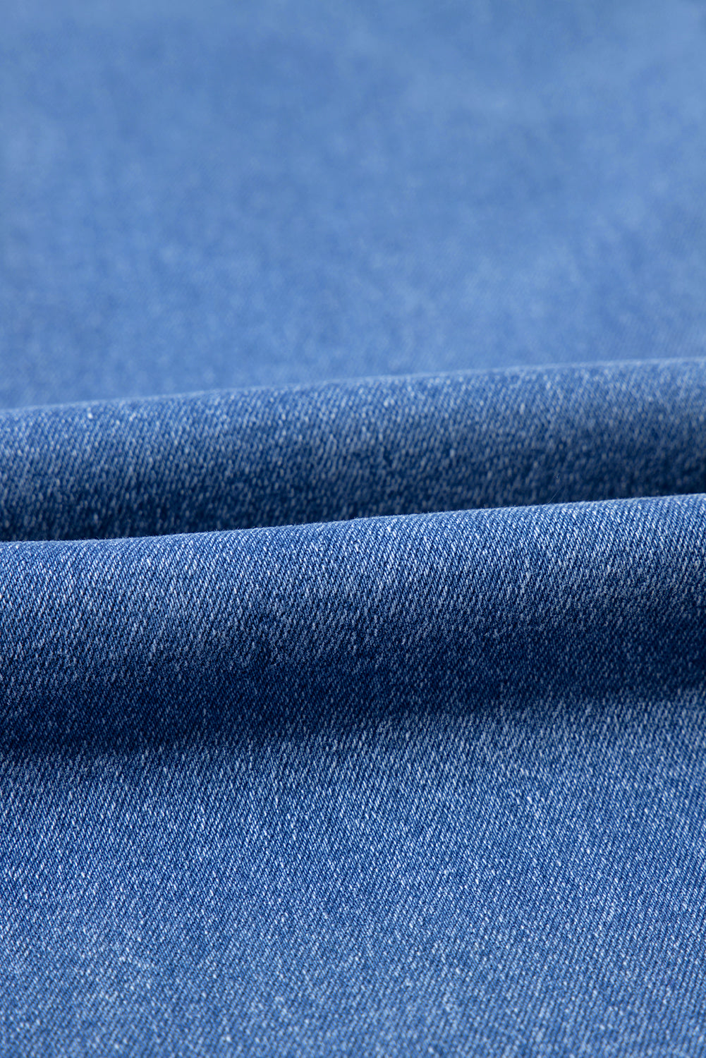 Double Button High Rise Straight Leg Jeans - eAura