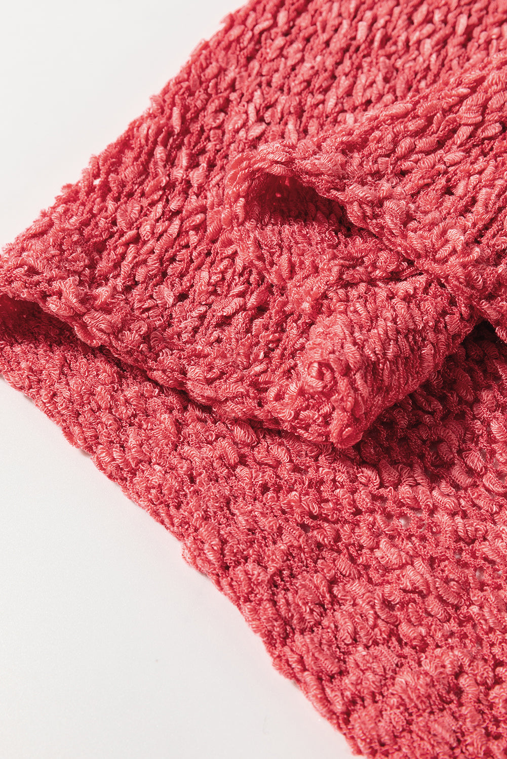 Flamingo Textured Knit U Neck Slim Fit Sweater Vest eAura