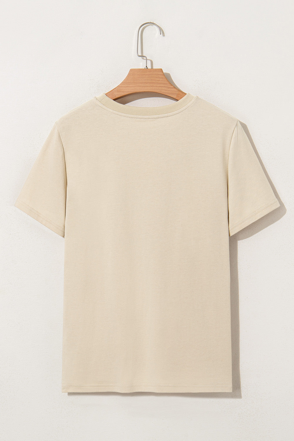 Beige LIVE YOUR BEST LIFE Crew Neck Western Graphic Tee eAura