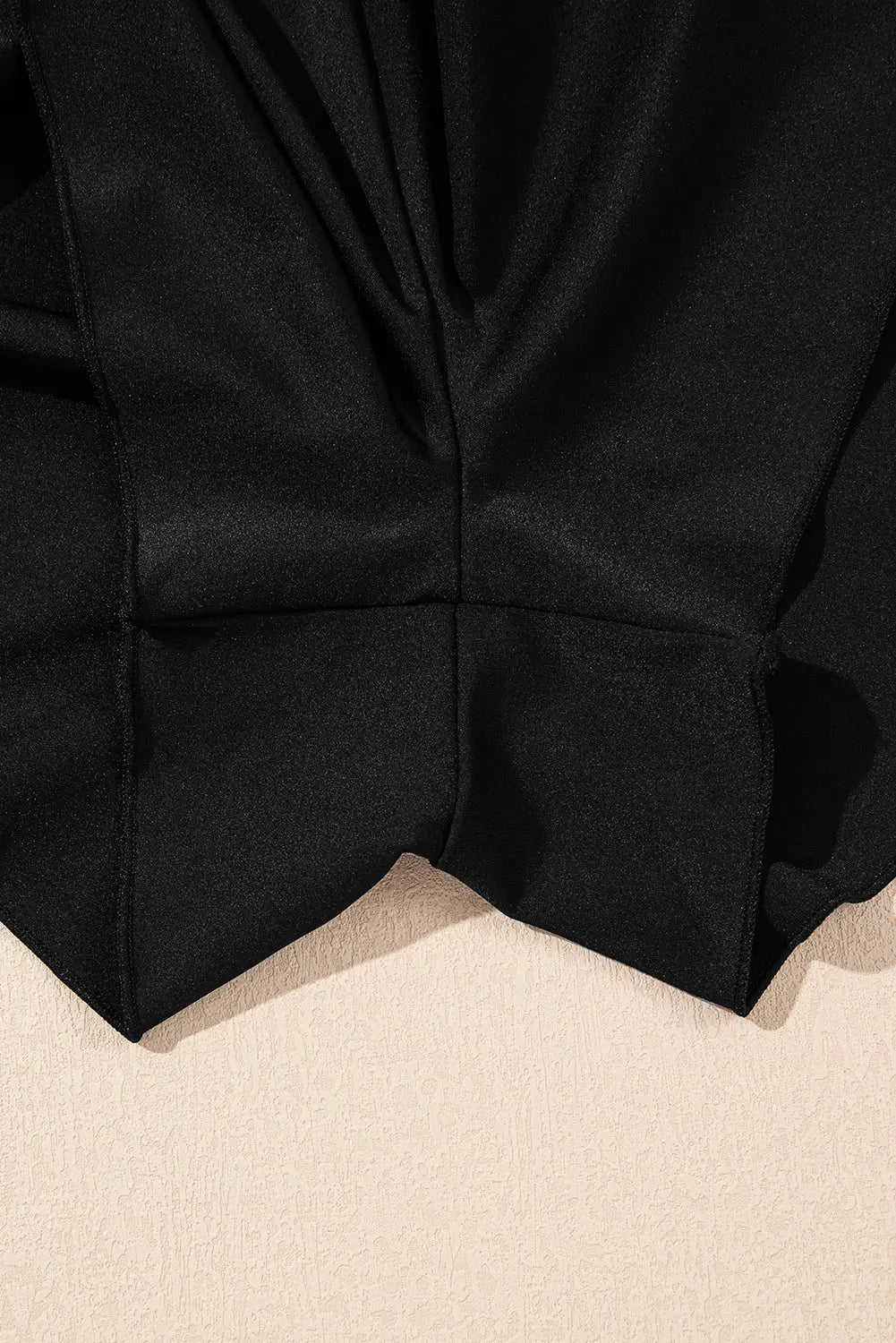 Black Solid Colour High Waist Wide Leg Swim Bottom - Swimwear/Swim Bottoms