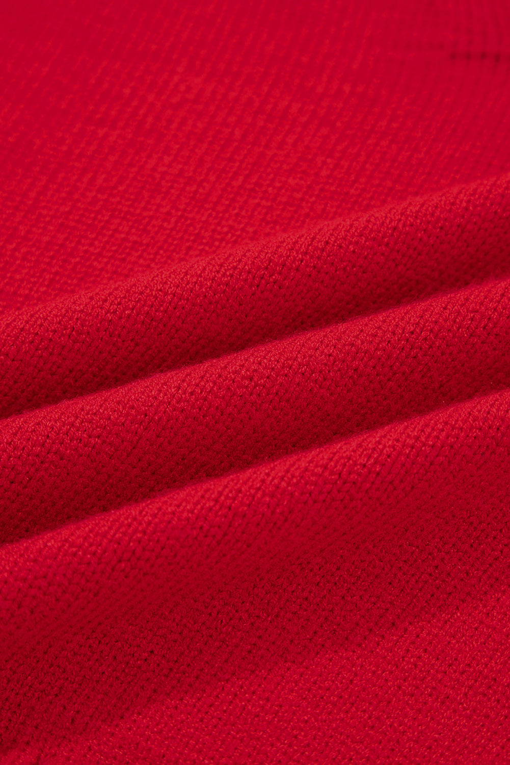 Collared V-Neck Ribbed Edge Sweater - eAura
