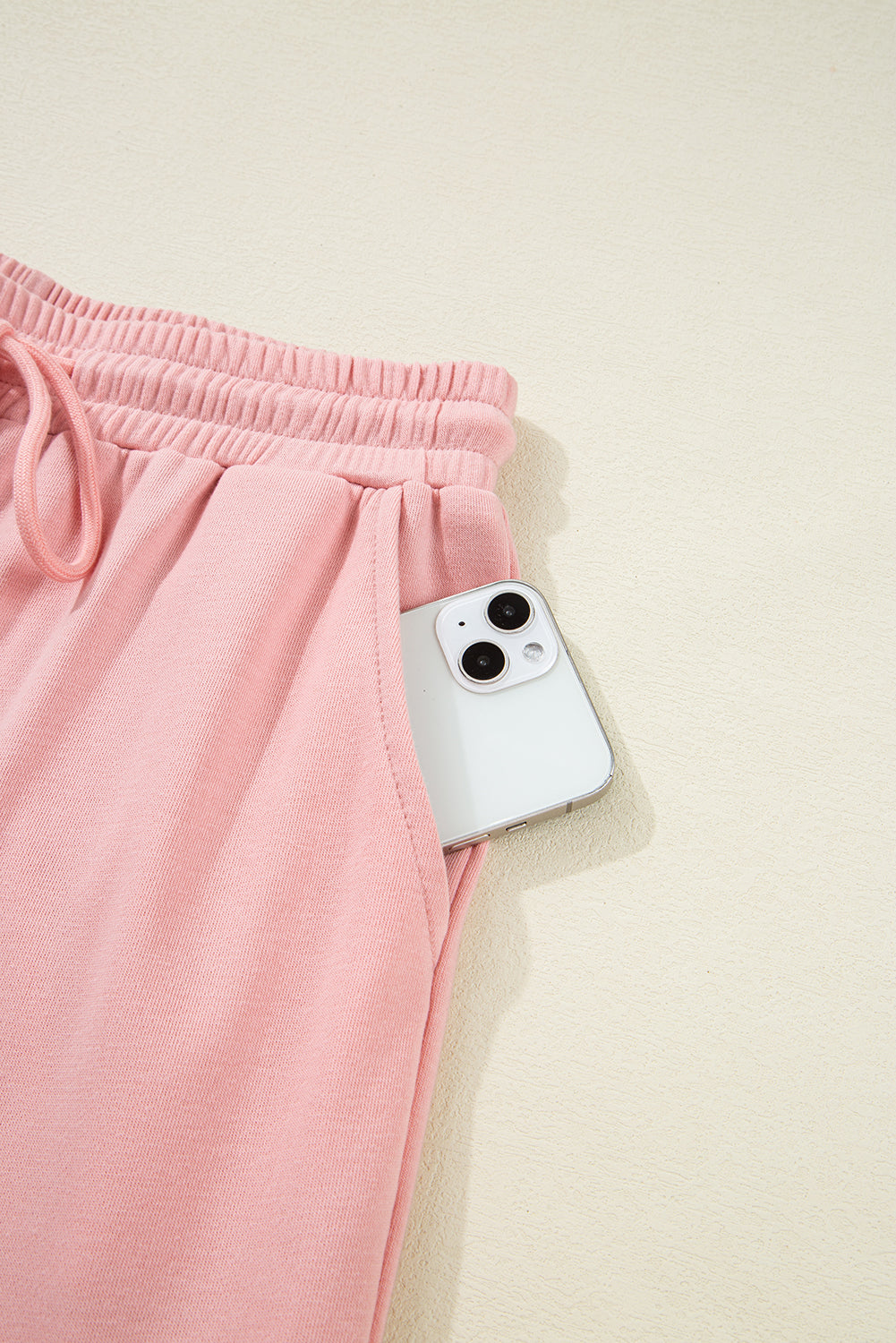 Apricot Pink Half Sleeve T-Shirt & Cargo SweatTrousers Set eAura