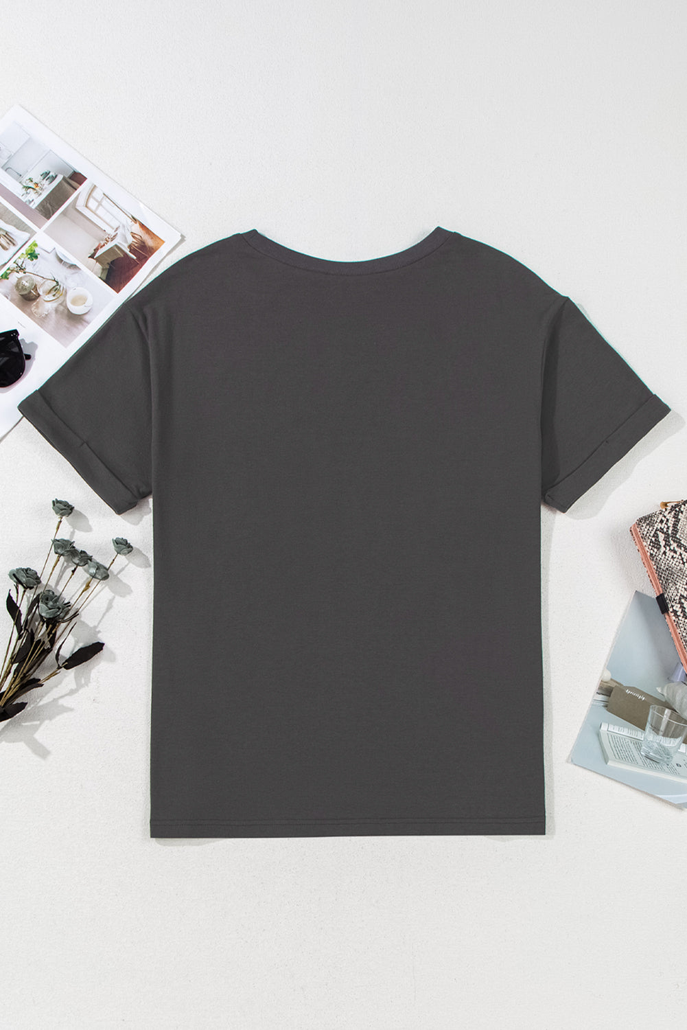 Carbon Grey Vintage Yall Cowboy Boots Graphic Tee eAura