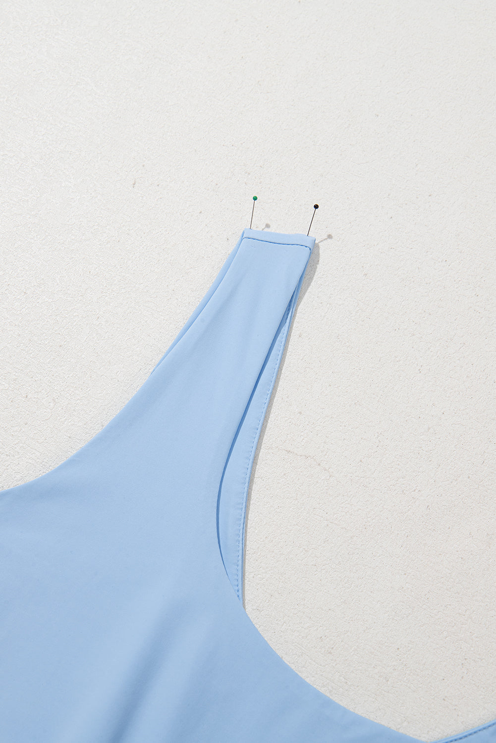 Plain Sleeveless Loop Drawstring Cinched Waist Romper eAura