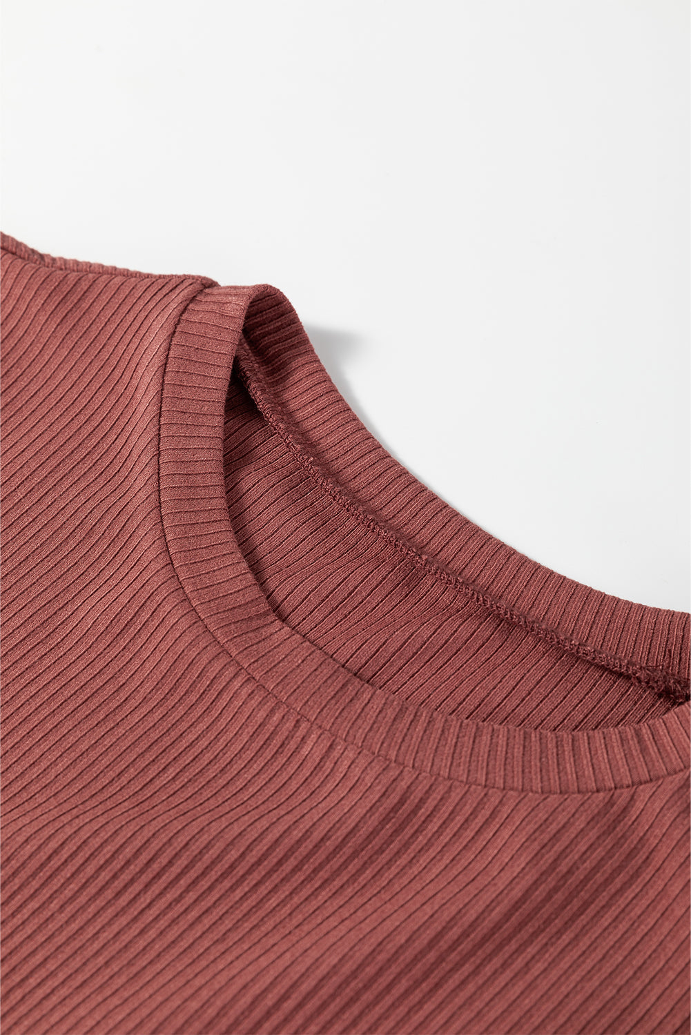 Ribbed Long Sleeve Crew Neck Bodysuit - eAura