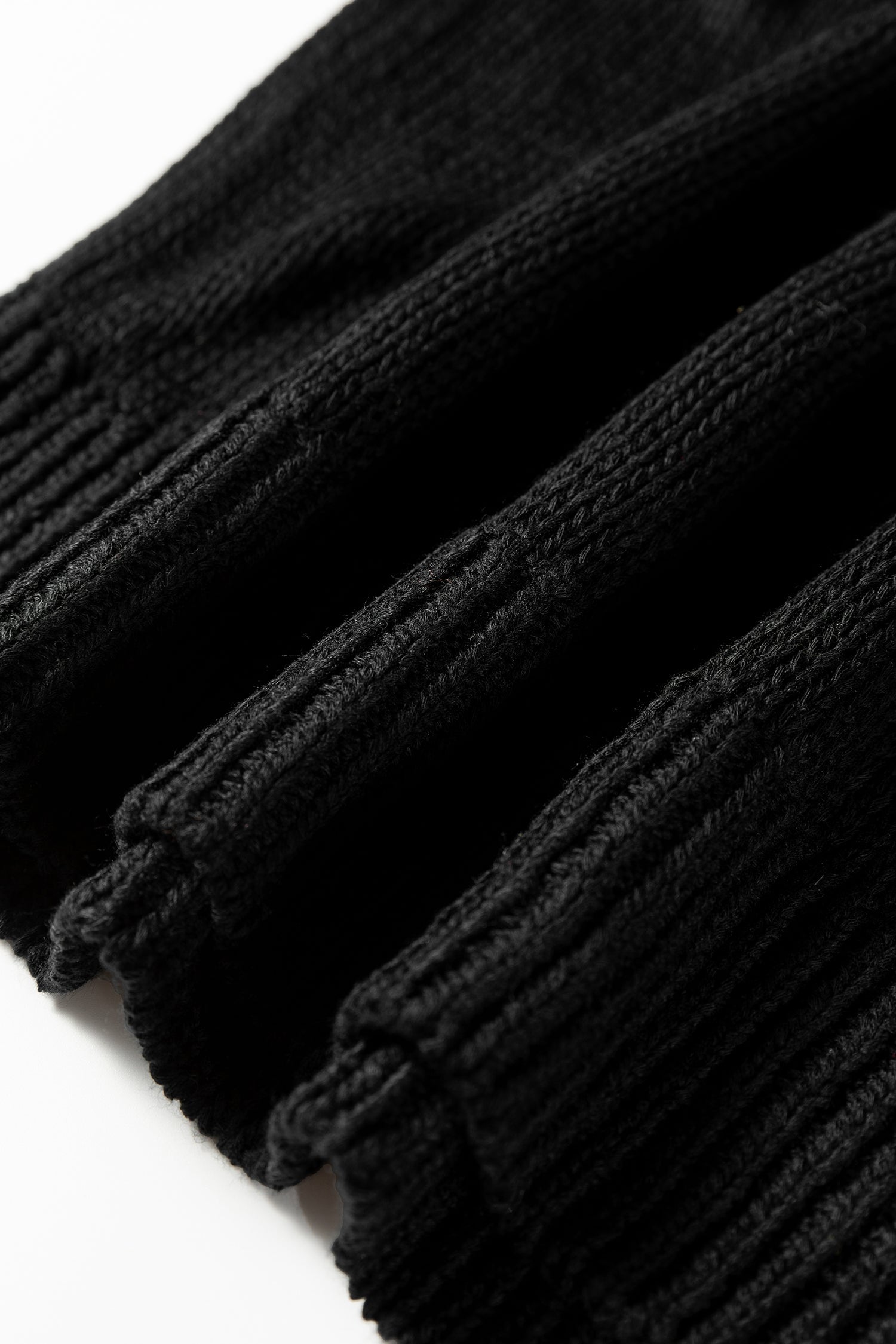 V-Neck Pointelle Knit Sleeve Sweater - Sweaters & Cardigans/Sweaters