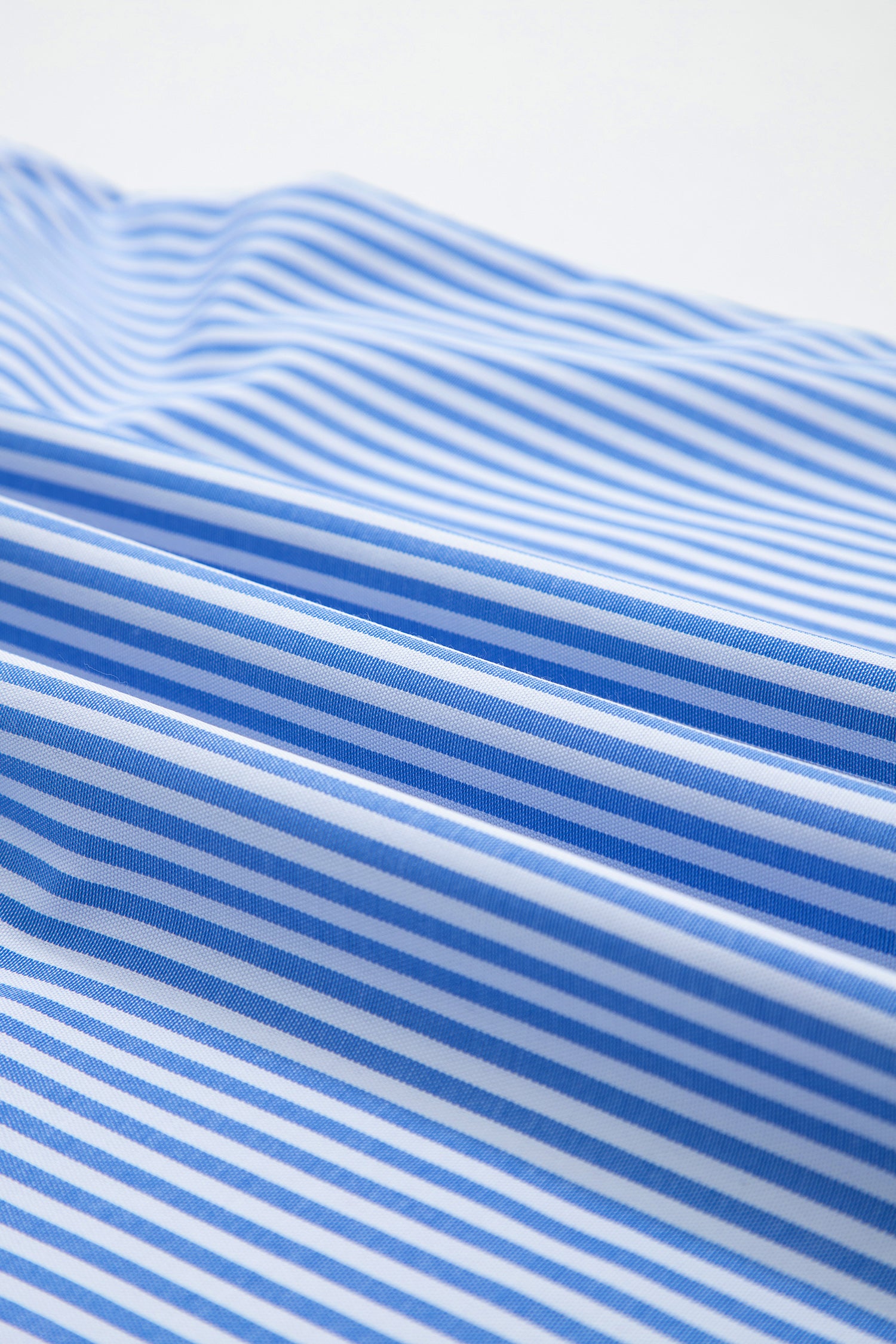 Square Neck Bow Back Ruffle Sleeve Blouse – Blue Stripe