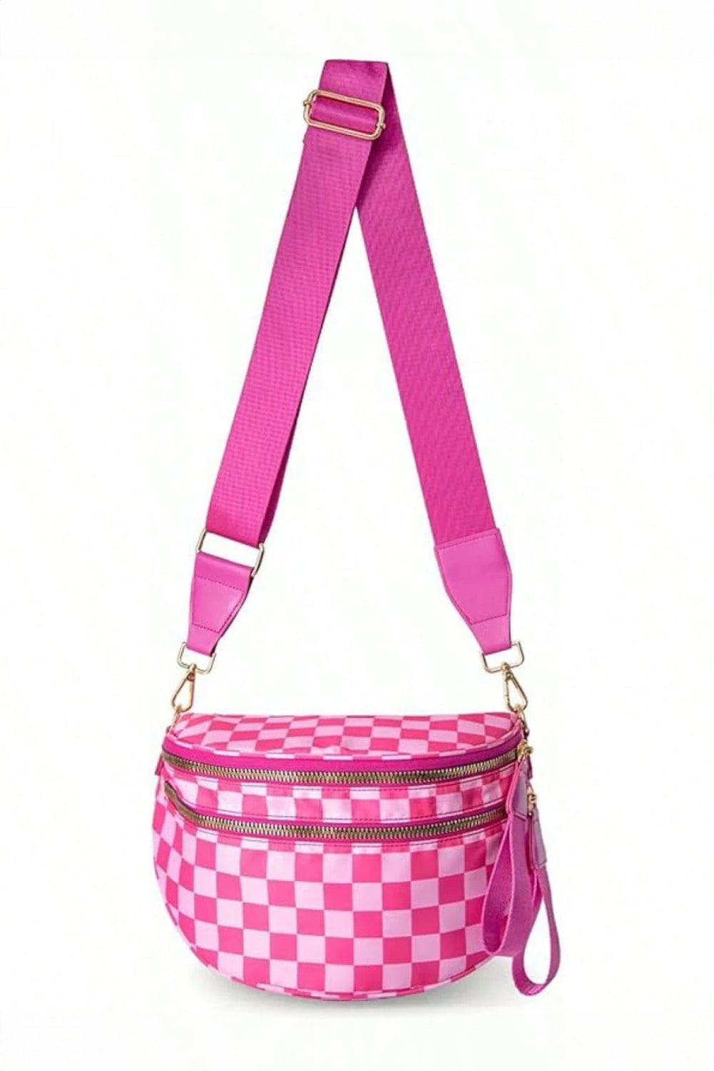 Print Wide Strap Large Crossbody Bag