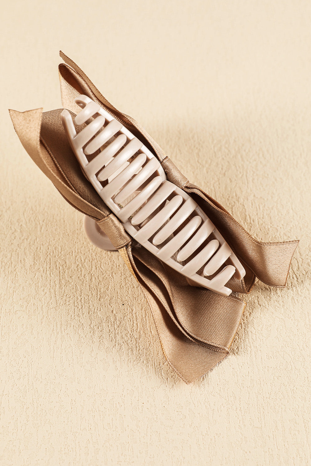 Red Ribbon Bow Decor Hair Clip - eAura