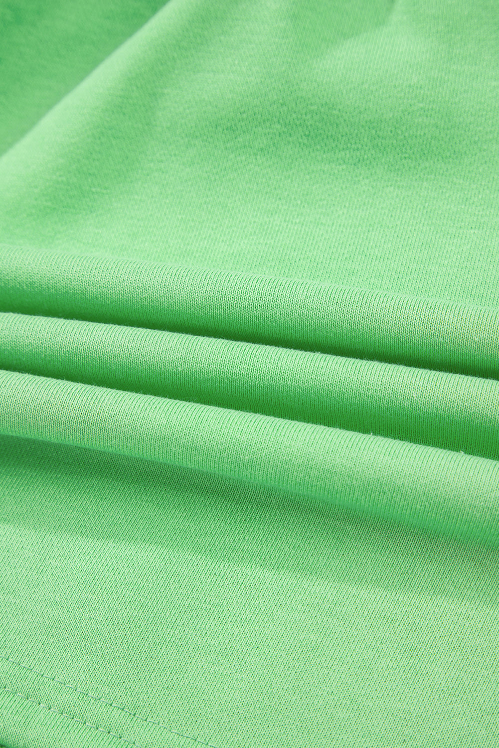 Light Green French Terry Drawstring Mini Skort with Pockets eAura