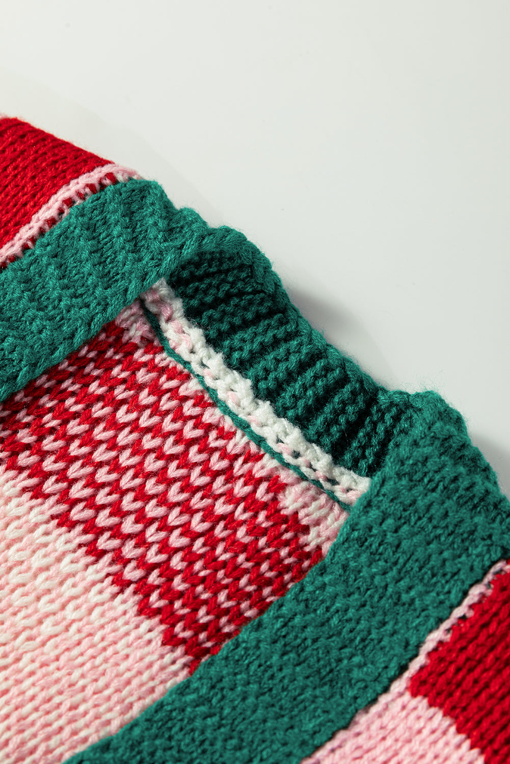 Plaid Knit Bow Knot Decor Open Front Sweater Cardigan - eAura