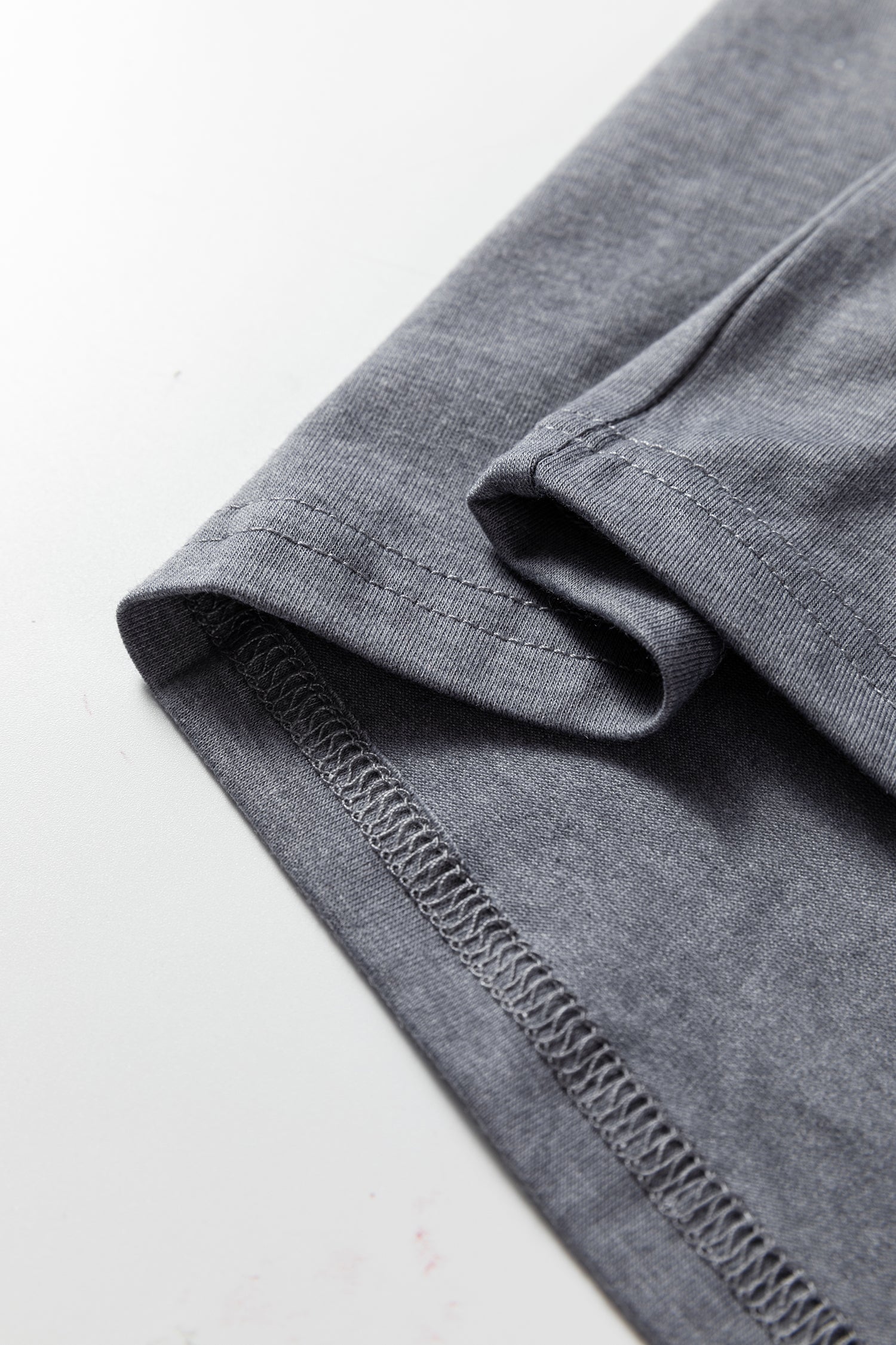 Grey Flag Pattern Sunflower Graphic Crew Neck Tee - eAura