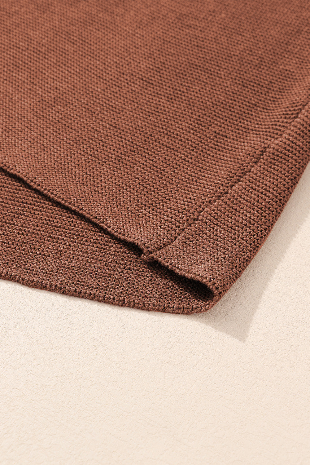Coffee High Neck Short Bat Sleeve Sweater eAura