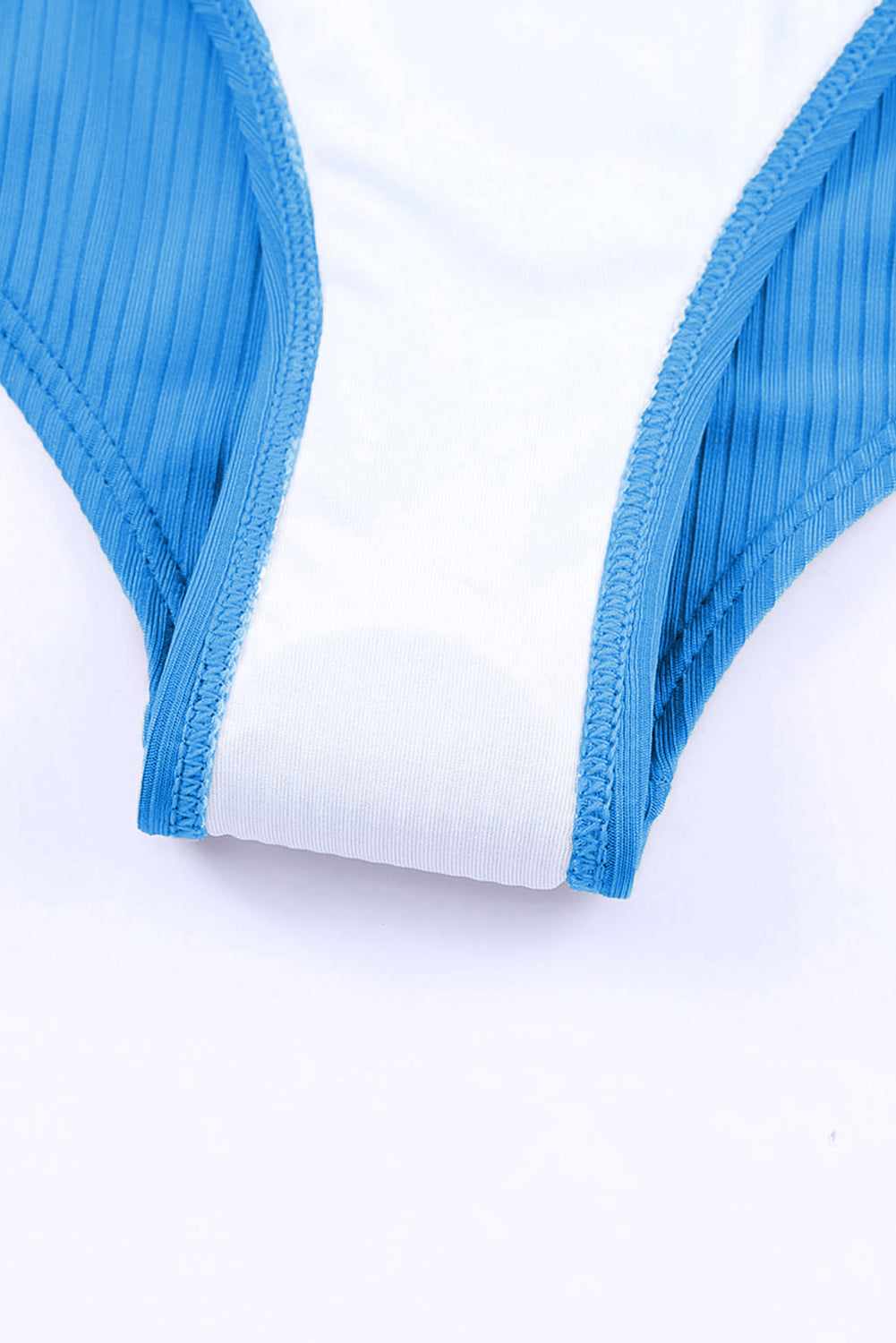Orange Adjustable Straps Ribbed Knit One Piece Swimsuit eAura