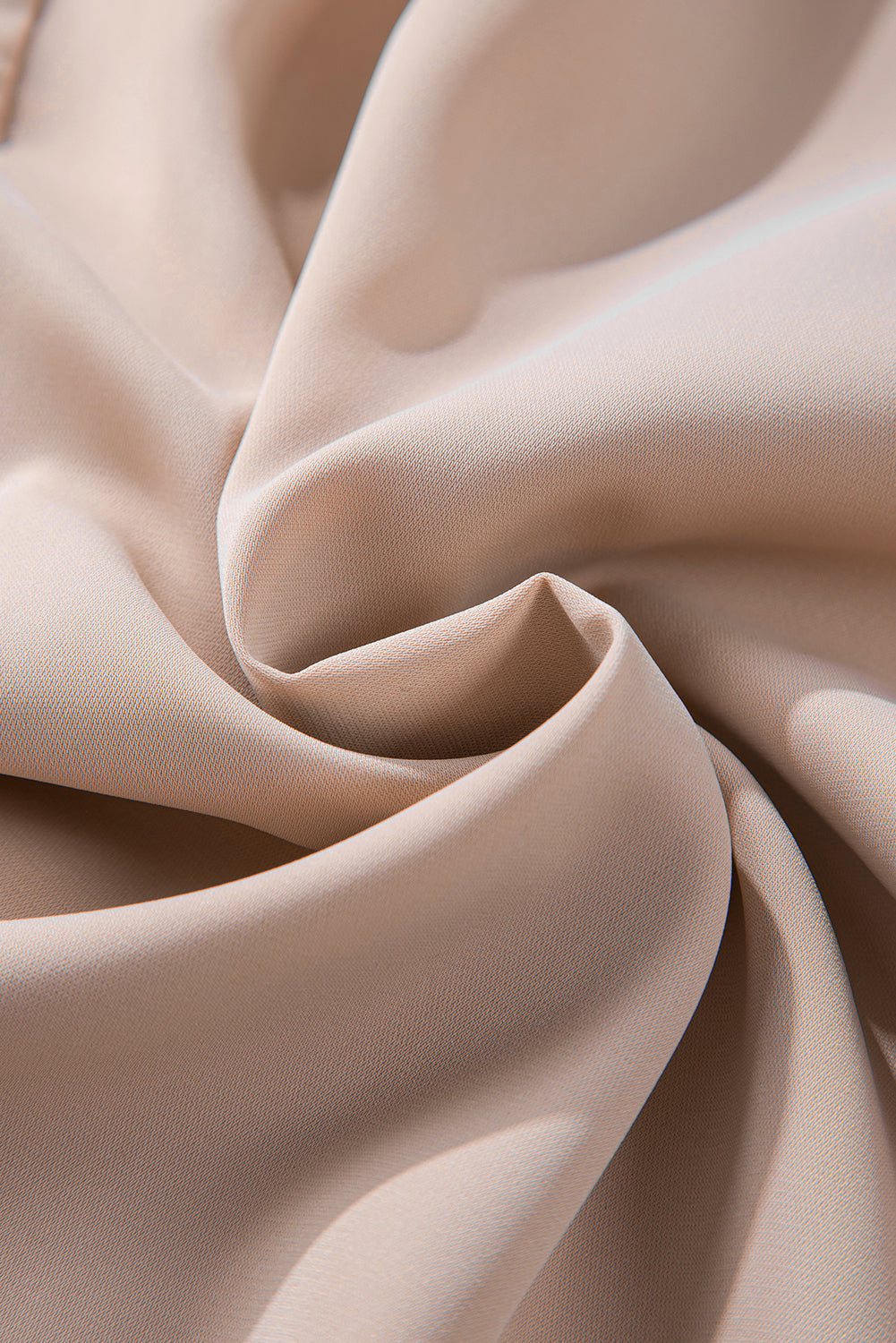 Khaki Frilled Knotted Mock Neck Bishop Sleeve Blouse Dear-Lover Dropshipping