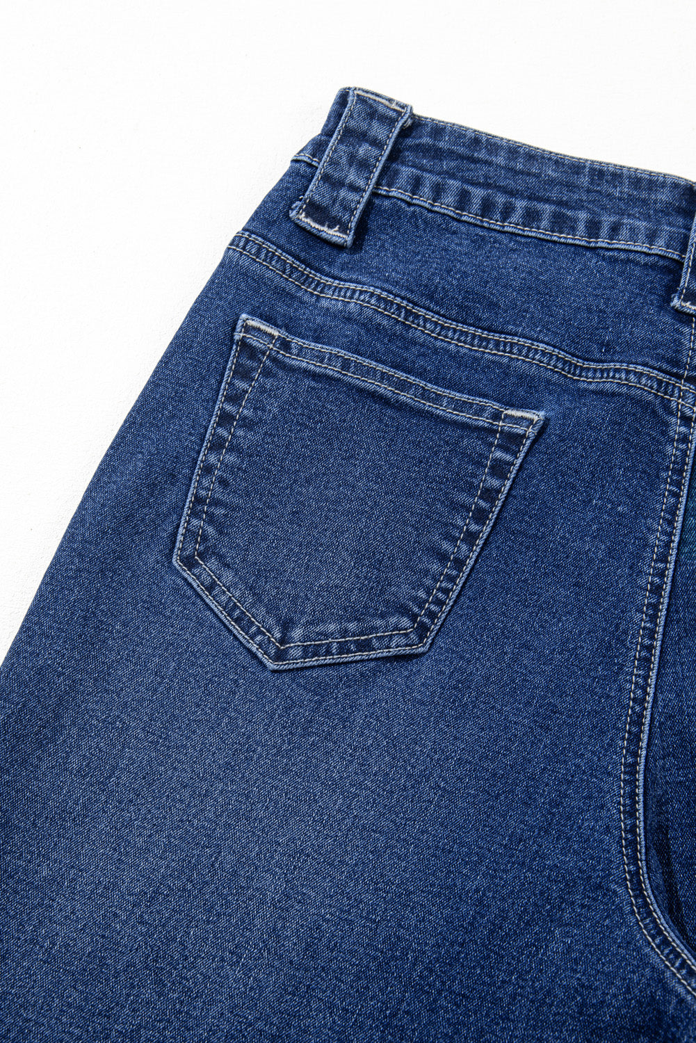 Sail Blue Wide Leg Pocketed High Waist Jeans Beagle Boutique Fashion Outlet