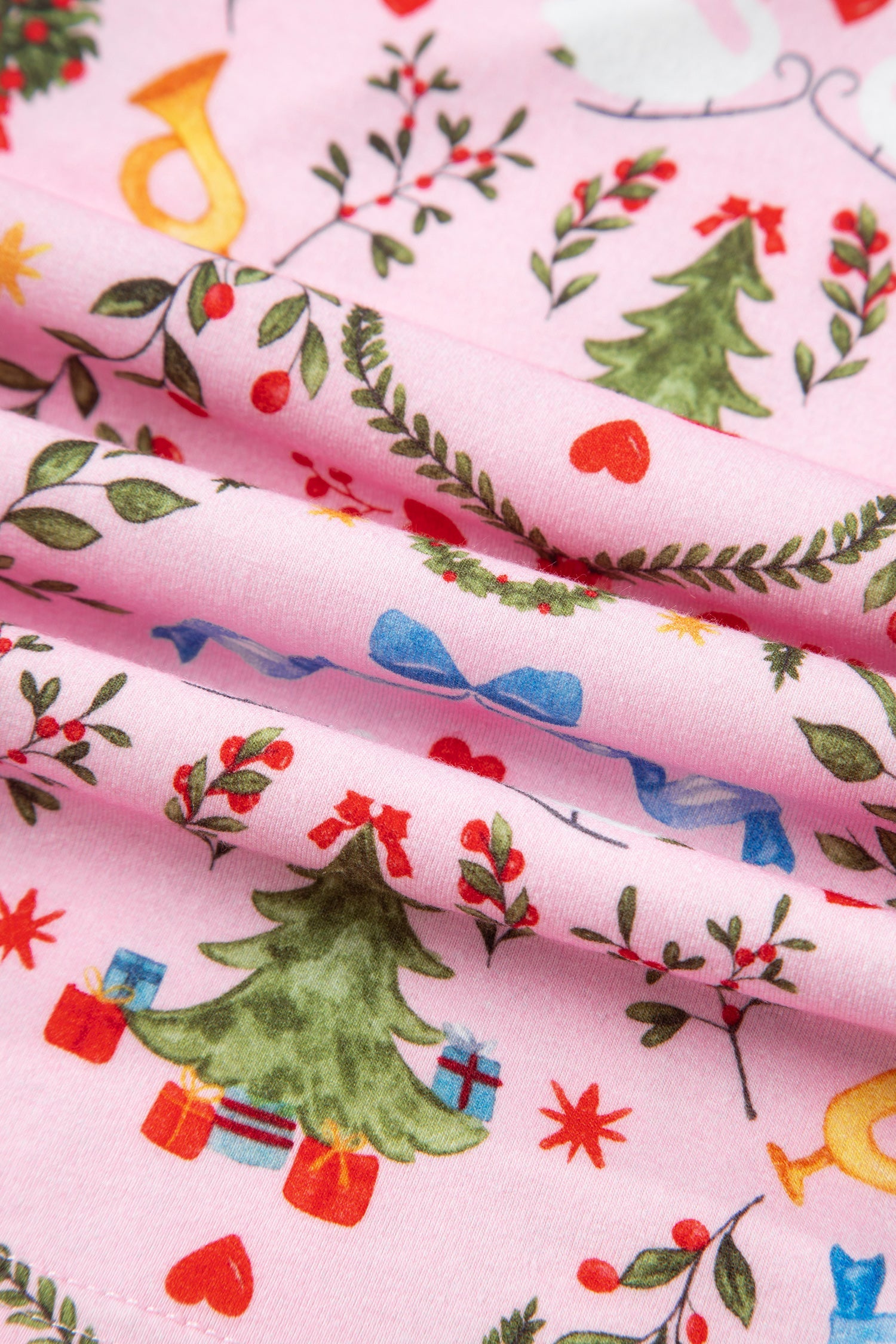 Nutcracker Doll Christmas Print Ribbon Tie Waist Short 2pcs Pajama Set - Loungewear & Sleepwear/Sleepwear