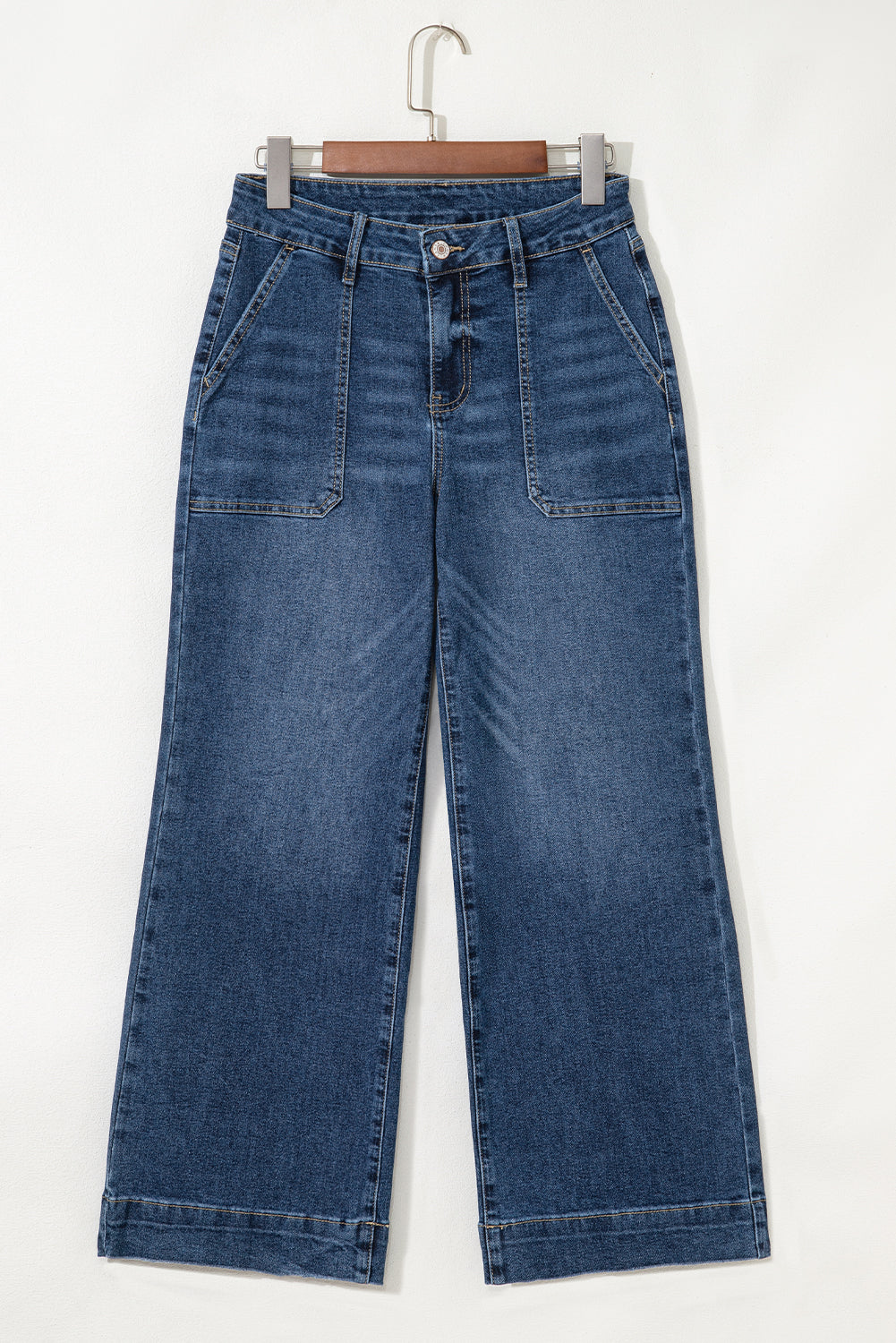 Ashleigh Blue Cropped High Rise Wide Leg Jeans eAura