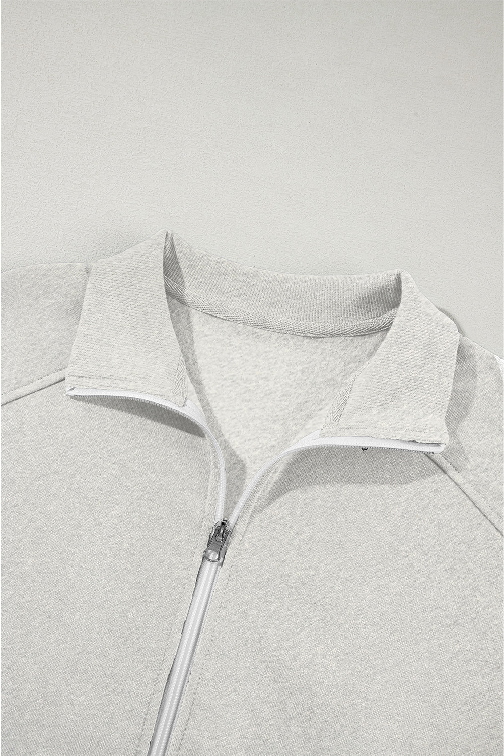 Drop Shoulder Zip Up Jacket Drawstring Joggers Co-ord Set - eAura